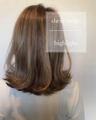 ミディアム カラー ヘアアレンジ topstylist 芳賀みなみのヘアスタイル