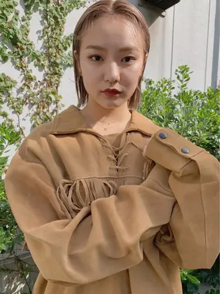 ミディアム カラー 韓国風/髪質改善 赤み消し✨junkiのヘアスタイル