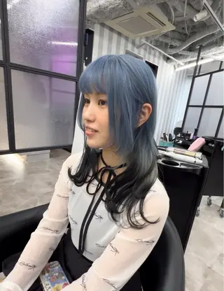 セミロング カラー 宇野 堅太 本気で 悩む方へ✨のヘアスタイル