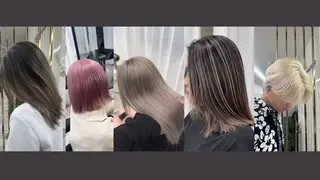 ミディアム カラー レイヤーカット 海老原寛大のヘアスタイル