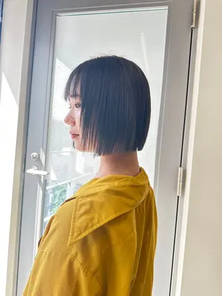 セミロング カラー ✨顔まわりカット ✨渋谷人気No.1✨のヘアスタイル