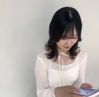 ミディアム ヘアアレンジ 美容casita カシータ所属・Nagumo Mizukiのヘアスタイル