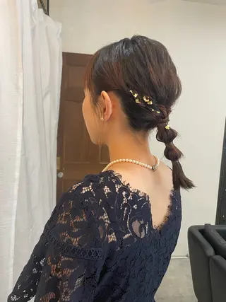 ヘアアレンジ 顔周りカット 🎀サヤカ🎀のヘアスタイル
