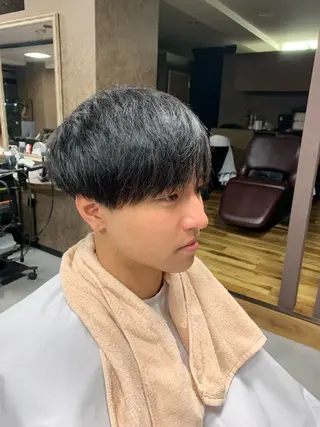 メンズ バーバーショップ涼桜新町店所属・田中大 パーマ/メンズカットのヘアスタイル