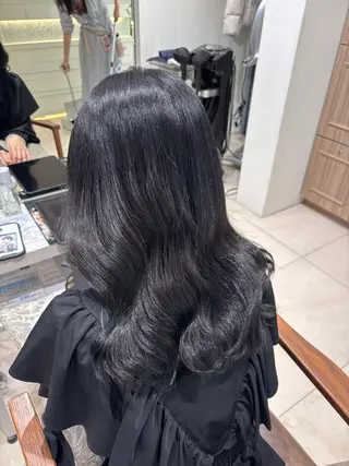 セミロング Rin/寒色系カラー 🦋/うる艶ヘア🫧のヘアスタイル