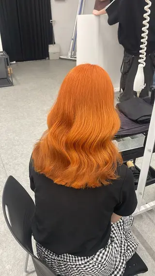 セミロング カラー ヘアアレンジ 韓国風🤍グレ ージュ🤍たくみのヘアスタイル