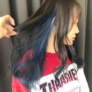ロング カラー ORIKA 美容室のヘアスタイル