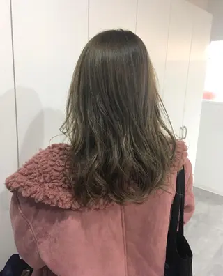 セミロング カラー ヘアアレンジ giinii所属・横浜縮毛矯正 ☆渋谷良太のヘアスタイル