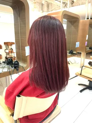 ミディアム ダブルカラー/ウルフ 上田　航平のヘアスタイル