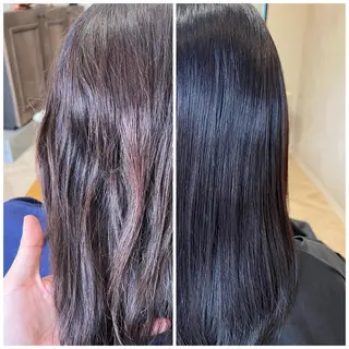 セミロング TAKA 髪質改善のヘアスタイル