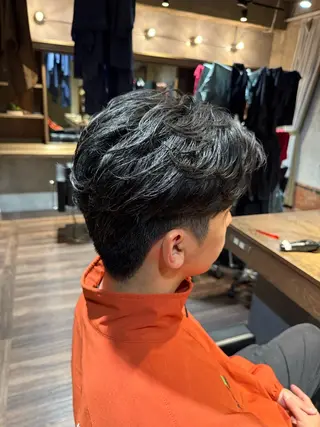 ショート パーマ メンズ メンズ/佐藤 恒輝のヘアスタイル