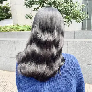 セミロング カラー 🔵暗髪　特化🔵 梅田・増田のヘアスタイル