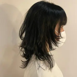 ミディアム ショート・ボブ 中村俊哉のヘアスタイル