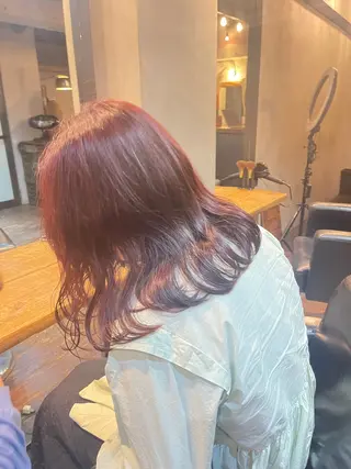 ミディアム カラー BLESS所属・sawahata mariaのヘアスタイル