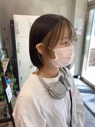ショート カラー 🕶️佐藤 海李🐏のヘアスタイル