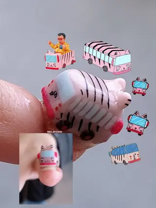 ネイル 3dパーツ/流行り 👧shushu❤️のネイルデザイン