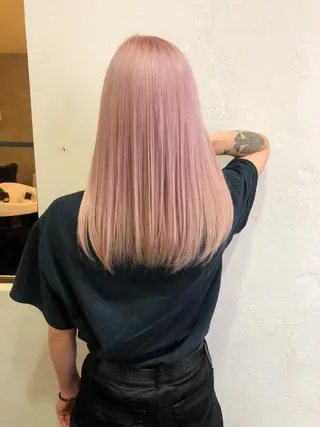 セミロング カラー レイヤーカット× 髪質改善たもりのヘアスタイル