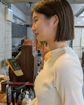 ミディアム ヘアアレンジ カラー 南堀江 möwen ( メーヴェ )所属・mowen RUIのヘアスタイル