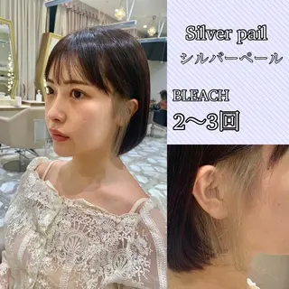 ショート カラー パーマ ヘアアレンジ メンズ キッズ ネイル マツエク・マツパ アイブロウ 《褒められる》 透明感カラー/小嶋のヘアスタイル