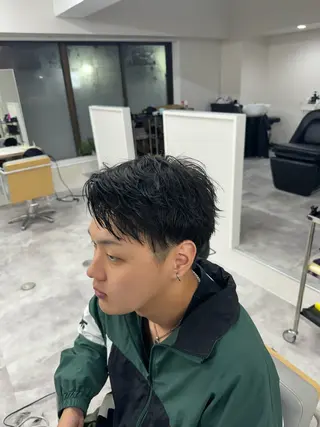 メンズ PARK.なんば本店 ミルボンAujua認定サロン[パーク]所属・辻優太/韓国ウルフ 🐺/中華ヘアのヘアスタイル