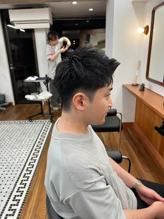 ショート メンズ メンズカット✂️ スキンフェード伊藤陸のヘアスタイル