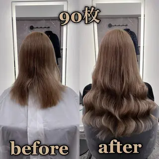 ロング KOSEI シールエクステのヘアスタイル