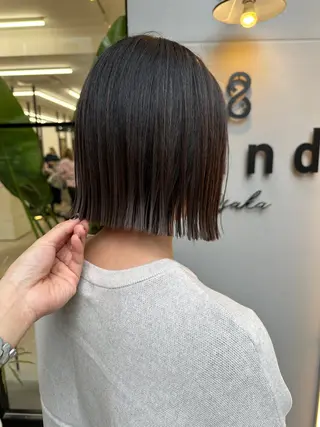 ショート sand osaka所属・きたやまこう /艶トリートメントのヘアスタイル