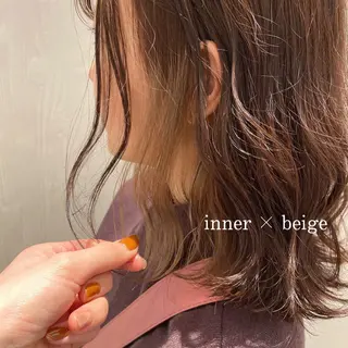 ミディアム カラー インナーカラー☆ 香西茉奈のヘアスタイル