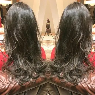 ロング カラー シールエクステ⭐️ オオミタクヤのヘアスタイル