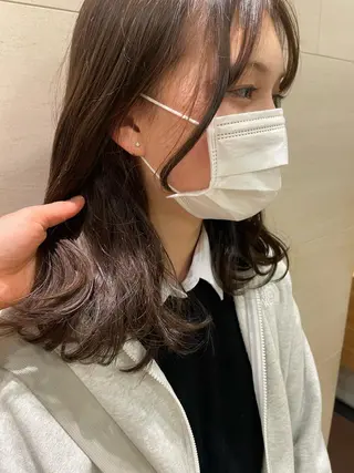 ミディアム パーマ/ボブ/ ヘルシーカラー/風花のヘアスタイル