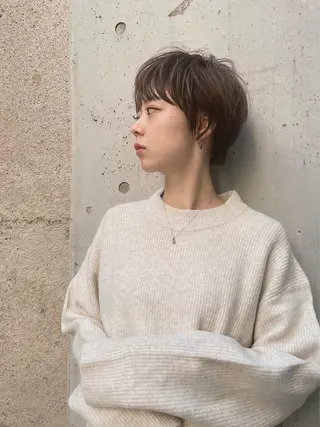ショート カラー h a k u 大倉 卓人のヘアスタイル