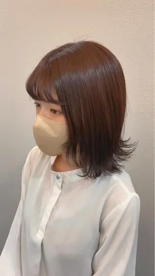 ミディアム カラー ボブ/髪質改善/ soiナカジママドリのヘアスタイル