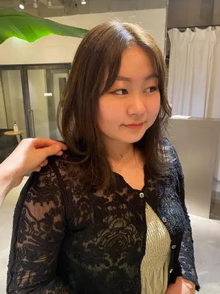 ミディアム park所属・聖 来のヘアスタイル