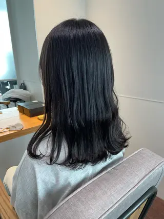 セミロング カラー gotoday　shaire　saron所属・miu. ボブ/透け感カラーのヘアスタイル