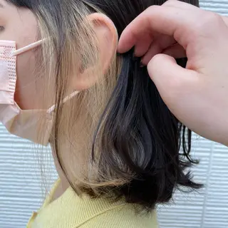 ミディアム カラー FERIAあべの KARINのヘアスタイル