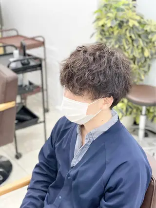 パーマ メンズ 小澤 奈津美のヘアスタイル