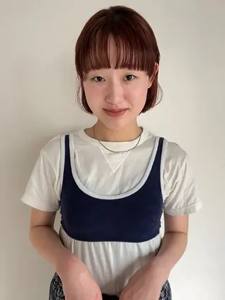 ショート カラー rena ✶伏見/顔周りカットのヘアスタイル