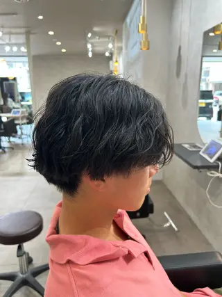 パーマ メンズ 石原 侑季のヘアスタイル