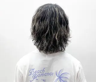 カラー パーマ メンズ 森本裕/オーナー/ スパイラルパーマのヘアスタイル