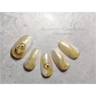 ネイル 川畑爪商店 品川高輪 同時施術が人気🌿のネイルデザイン