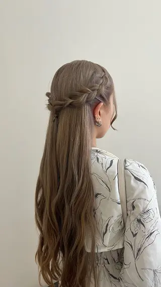 ロング カラー メンズパーマ/ メッシュ📍ユリのヘアスタイル