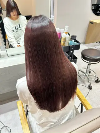 ロング カラー 立川 🫧 ブリーチ 艶髪カラー🧸✨️のヘアスタイル