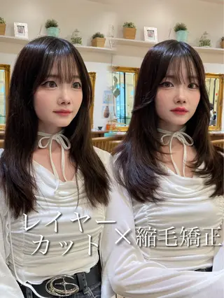 ロング カラー 💎巻ける縮毛矯正/ 艶髪💎石渕智也のヘアスタイル