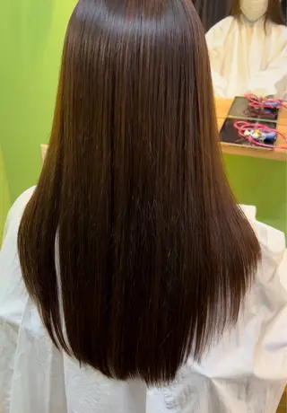 ロング パーマ 【髪質改善/縮毛矯正 /カラー】ホサカのヘアスタイル