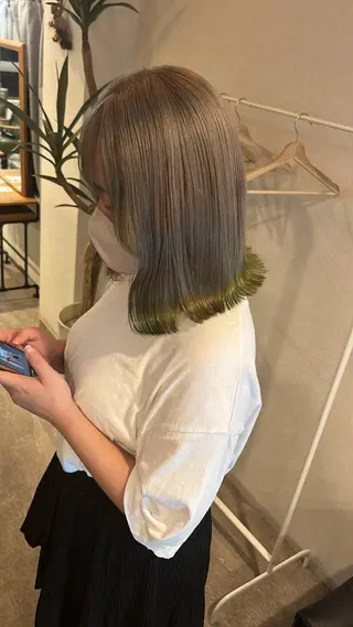 カラー リーフレ所属・榊原 七菜花のヘアスタイル