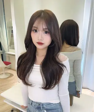 ロング カラー ParveMix 🌝🫧山本 玲南のヘアスタイル