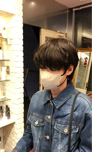 パーマ メンズ 韓国メンズヘア シンユウのヘアスタイル