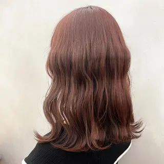 セミロング カラー 🤍髪質改善➕透明感 カラー🤍川上葵のヘアスタイル