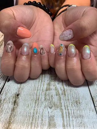 ネイル imymemine所属・渡邊 束紗のネイルデザイン