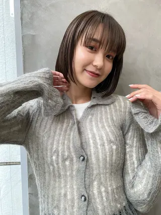 ショート カラー yiye 青山所属・無料カットモデル募集 🌱ひょうがのヘアスタイル